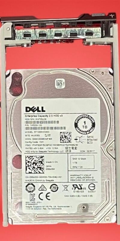 Dell 1TB 7.2K RPM SAS 2.5" Internal  Hard Drive w/ Tray 056M6W
