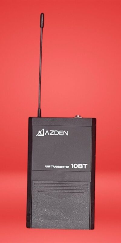 Azden 10BT UHF Transmitter Bluetooth Wireless for Microphone System Black
