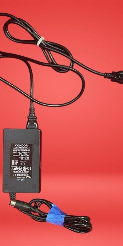 Condor AC Adapter Power Supply Charger Black 1 Unit