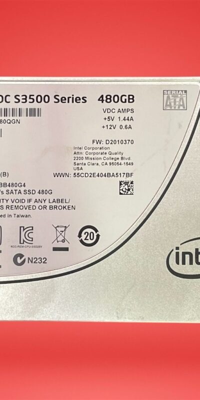 Intel 480GB SSD DC S3500 Series 2.5" SATA Internal Drive