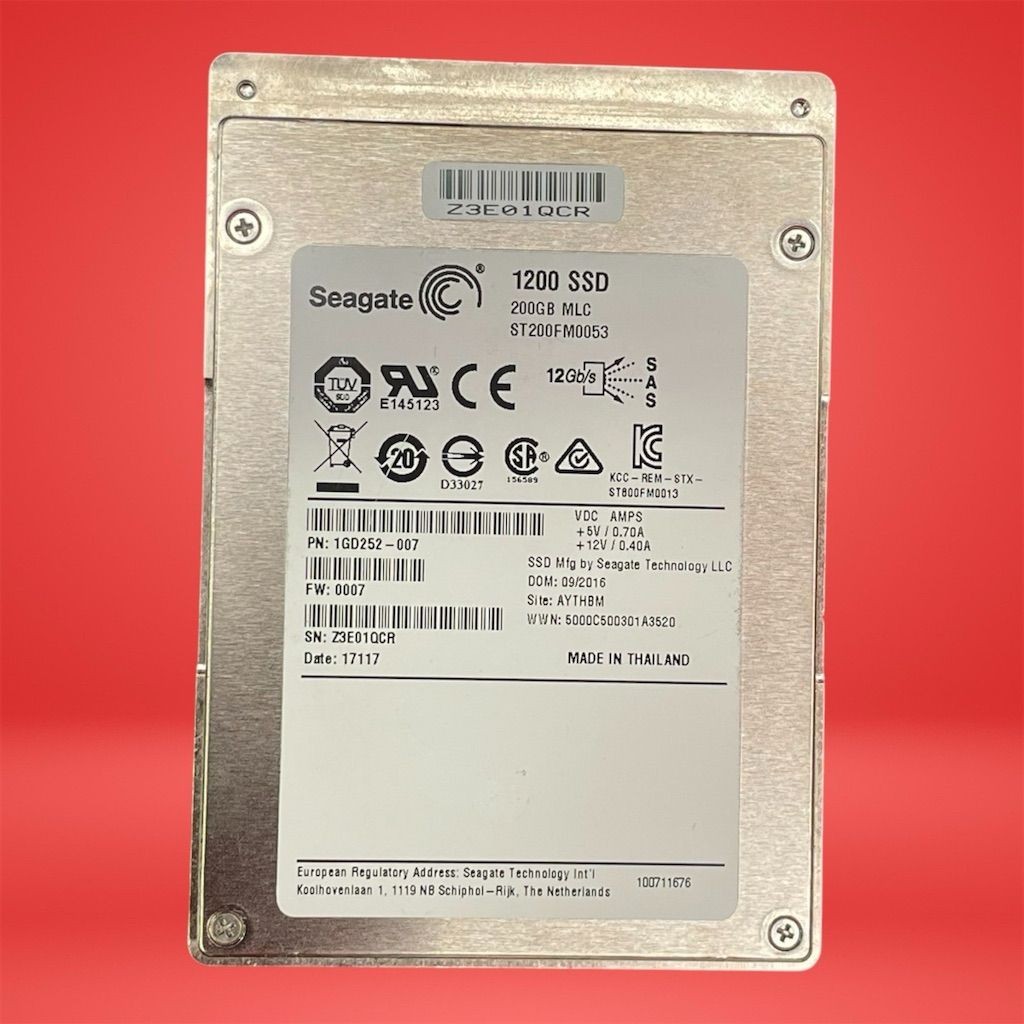 SEAGATE ST200FM0053 200GB 2.5 SAS SSD 1GD252-007