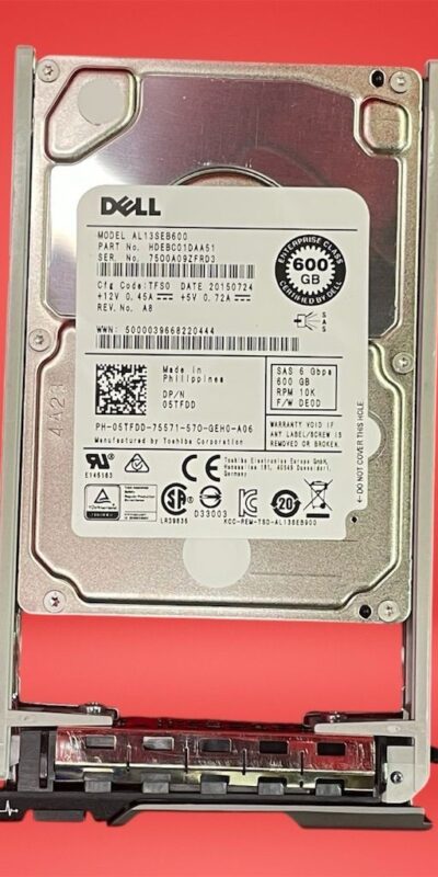 Dell AL13SEB600 600GB Enterprise 2.5" SAS Hard Disk Drive 5TFDD