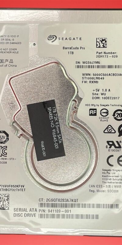 Seagate BarraCuda Pro ST1000LM049 1TB 2.5" SATA Internal Laptop Hard Drive HDD