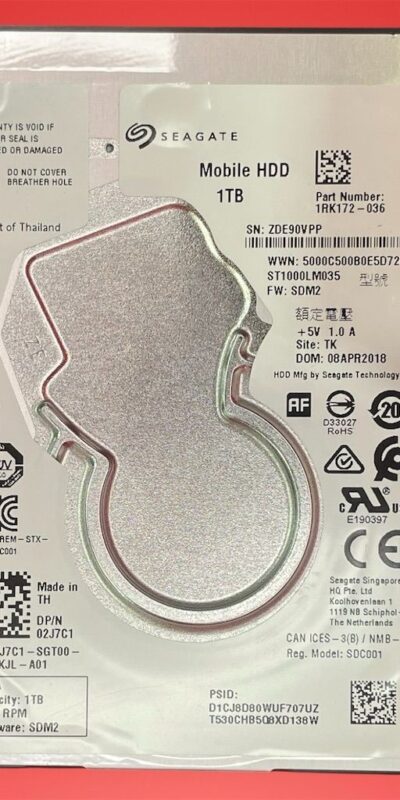 Seagate ST1000LM035 HDD 1TB SATA 2.5" Internal Laptop Drive