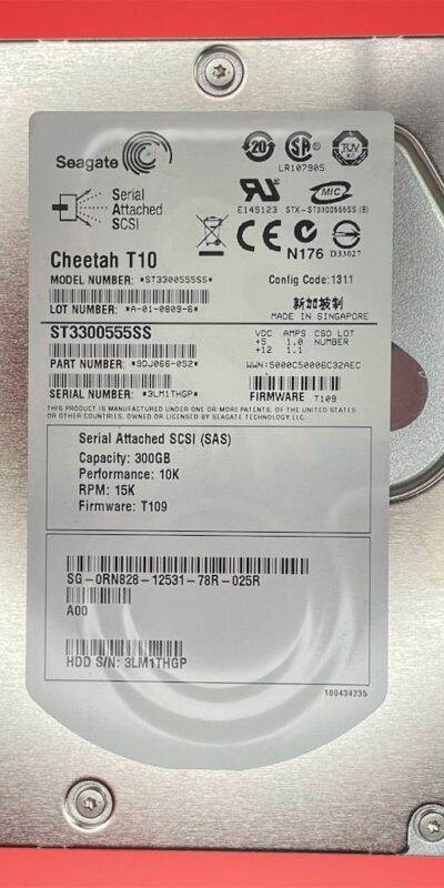 Seagate Cheetah ST3300555SS 300GB 3.5" SAS Internal Desktop Hard Drive 10K RPM