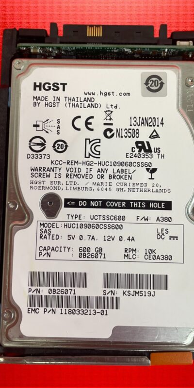 HGST 600GB 10K SAS 2.5" HDD HUC109060CSS600 6Gb/s 64MB Enterprise