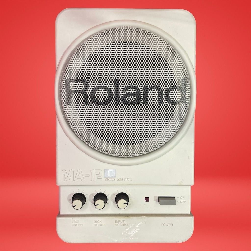 Roland MA-12C Stereo Micro Monitor Speaker Black Compact Powerful Sound