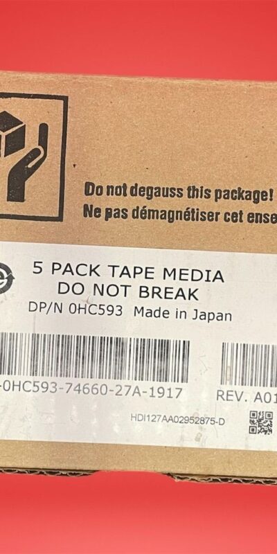 Dell LTO Ultrium 3 Data Cartridges 5 Pack 400GB Native 800GB Compressed HC591