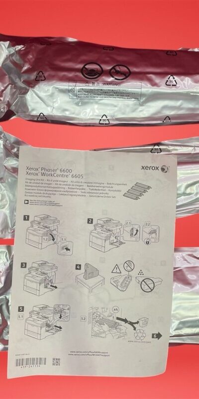 Genuine Xerox 108R01121 Imaging Unit Kit Phaser 6600 WorkCentre 6605 Set of 3