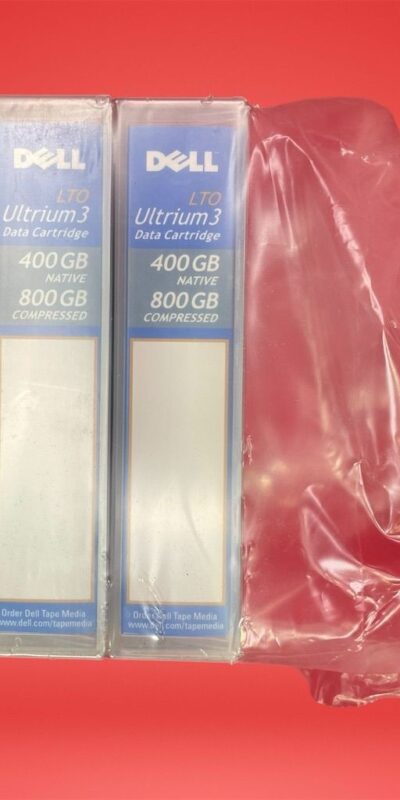 Lot of 3 Dell LTO Ultrium 3 Data Cartridges 400GB/800GB Storage HC591