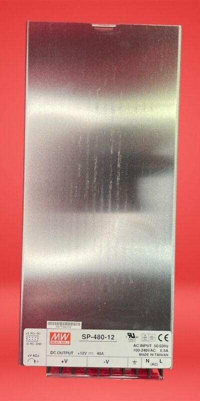 Mean Well SP-480-12 480W 12V 40A LED Power Supply High Efficiency Enclosed