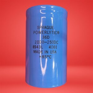 Sprague Powerlytic 36D 8543L 2000µF 250V DC Fixed Capacitor Screw Terminal