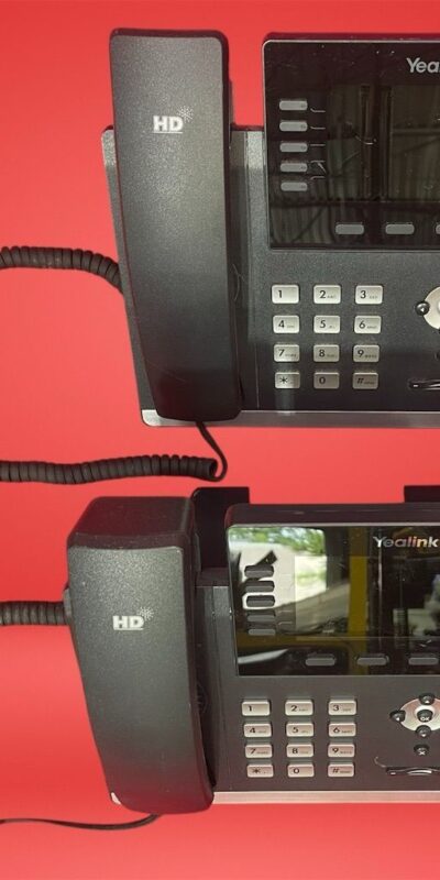 Yealink SIP-T46S Ultra-Elegant Gigabit IP Phones Lot of 2 VoIP System