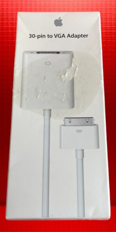 Genuine Apple 30-Pin to VGA Adapter MC552ZM/B iPad iPhone iPod New Sealed