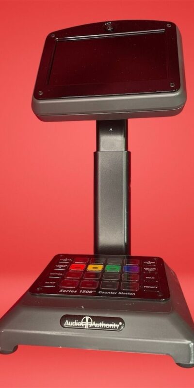 Audio Authority 1500A Counter Station Intercom + 1502L Video Monitor