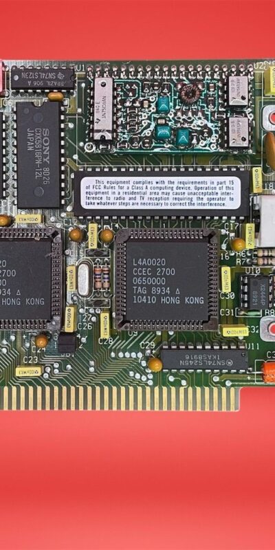 QNX ISA 8-bit BNC Interface Card – Corman Custom Electronics (1987)