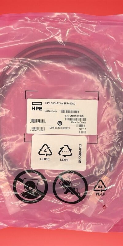 HP 487657-001 487969-001 3m 10G SFP+ - SFP+ Direct Attach Cable