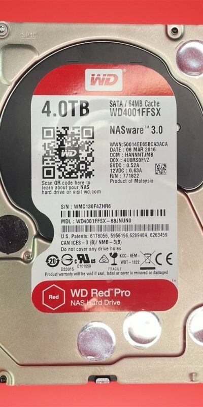 BrandA WD Red Pro 4TB NAS Internal Desktop Drive 7200 RPM HDD