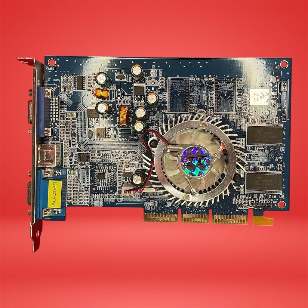 PNY NVIDIA GeForce FX 5500 128MB DDR AGP Graphics Card Dual VGA VCGFX55APB