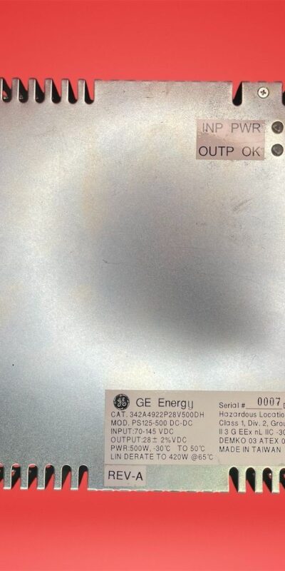 GE Energy PS125-500 500W 28V DC-DC Power Supply Converter Module Tested