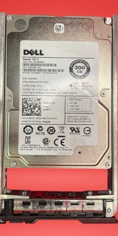 Dell ST9300653SS 300GB 2.5" 15K SAS Internal Server Hard Disk Drive HDD 0H8DVC