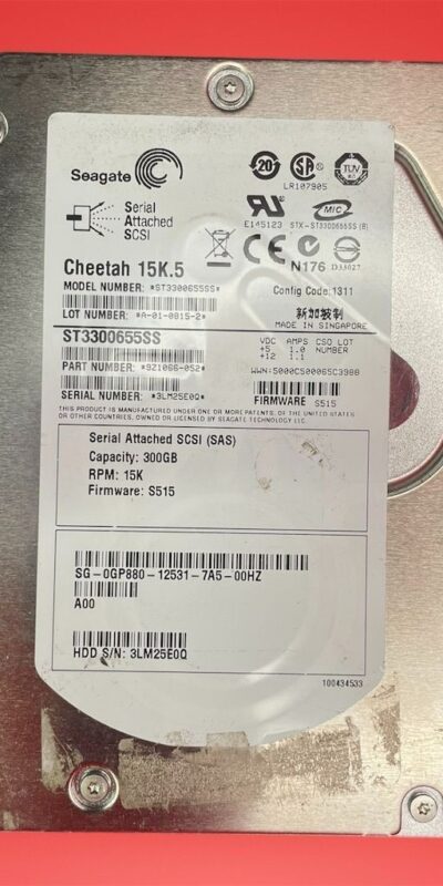 Seagate Cheetah ST3300655SS 15K 300GB SAS 3.5" Internal Desktop Hard Drive