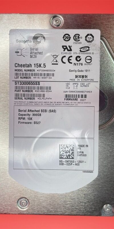 Seagate Cheetah 15K.5 ST3300655SS 300GB 3.5" SAS Internal Desktop HDD 0HT953