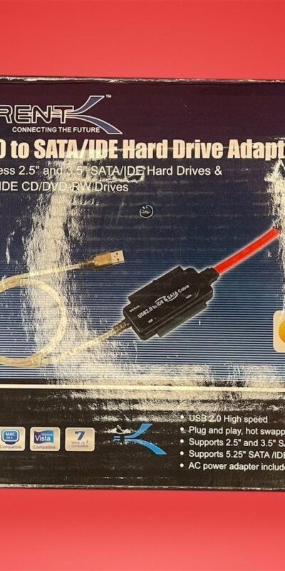 Sabrent USB-DSC5 USB 2.0 to IDE/SATA Hard Drive Cable Adapter with Box & Manual
