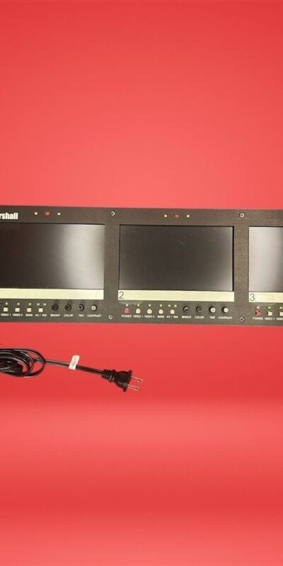 Marshall V-R63P-B VR63PB Triple LCD Tilting Rack Mounted Matrix Monitor T022