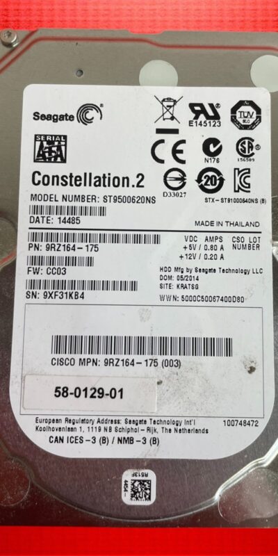Seagate Constellation.2 500GB 7.2K 2.5" SATA 6Gb/s HDD ST9500620NS