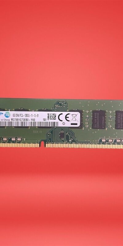 Lot of 2 Samsung 8GB DDR3 PC3L-12800U 1600MHz Memory Module M378B1G73EB0-YK0