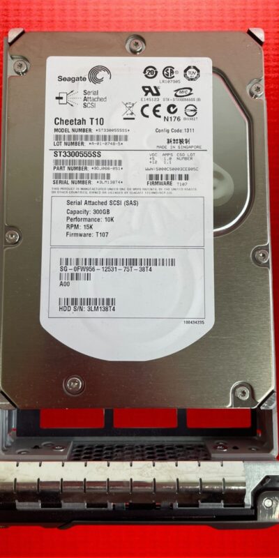 Seagate Cheetah ST3300555SS 300GB 15K 3.5" SAS 6Gbps Enterprise Hard Drive