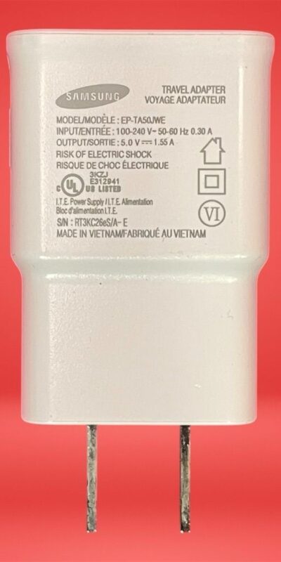 Lot of 5 Samsung Fast Wall Charger EP-TA50JWE with Micro USB Cable