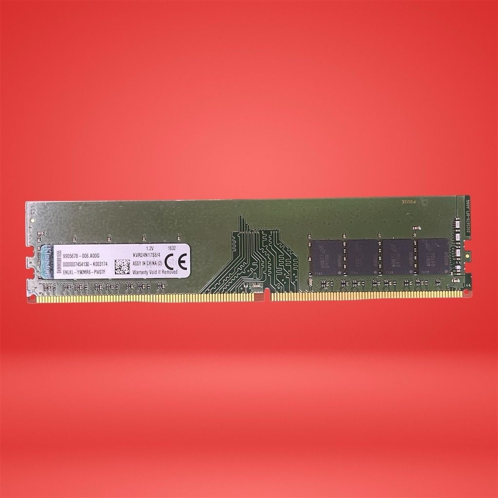 Kingston 4GB DDR4 2400MHz DIMM Desktop Memory RAM Non-ECC KVR24N17S8/4