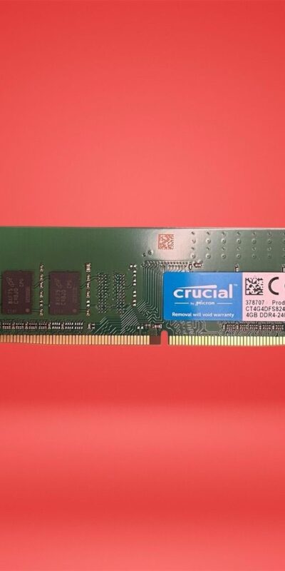 Crucial 4GB DDR4-2400 UDIMM Desktop RAM 2400 MT/s Memory Module CT4G4DFS824A.C8F
