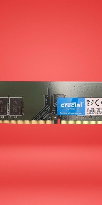 Crucial 4GB DDR4-2400 UDIMM Memory Module 288-Pin RAM CT4G4DFS824A.M8FE