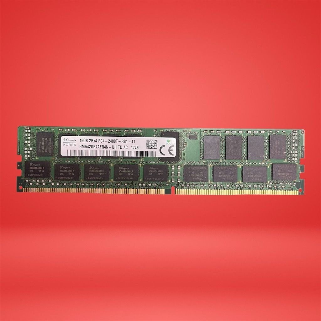 SK Hynix 16GB DDR4 ECC Registered RDIMM PC4-2400T Memory RAM HMA42GR7AFR8N-UH