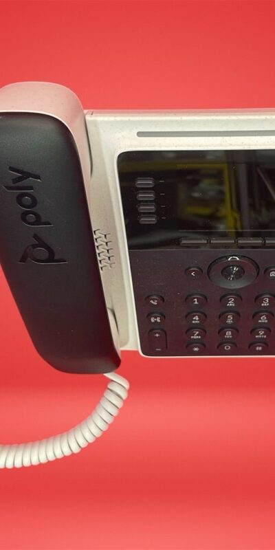 HP Poly Edge E220 IP Phone and PoE enabled Desktop and Wall Mountable Phone