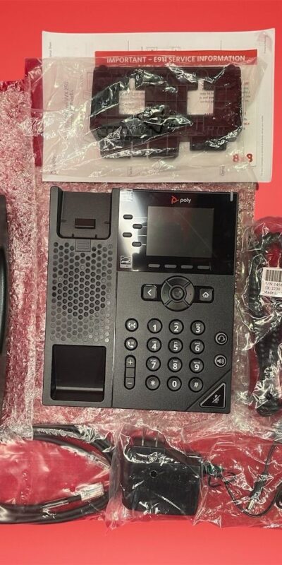 Polycom VVX 250 Desktop IP Phone with Speakerphone & PoE Support 2200-48802-001