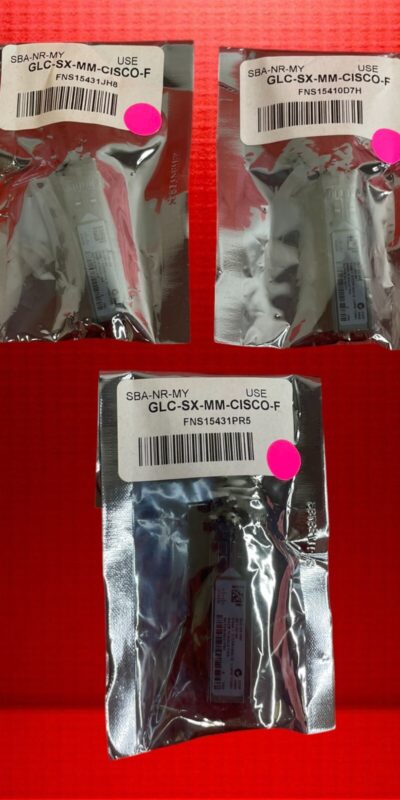 Lot of 3 NEW Cisco GLC-SX-MM 30-1301-04 1000BASE-SX SFP Transceiver Modules