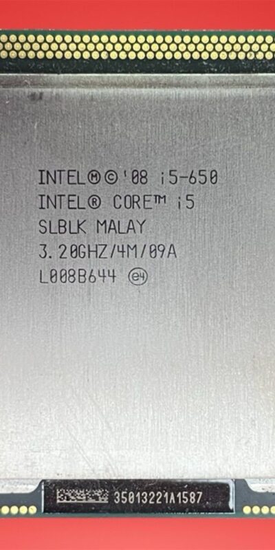 Intel Core i5-650 Dual-Core 3.20GHz LGA1156 CPU Processor