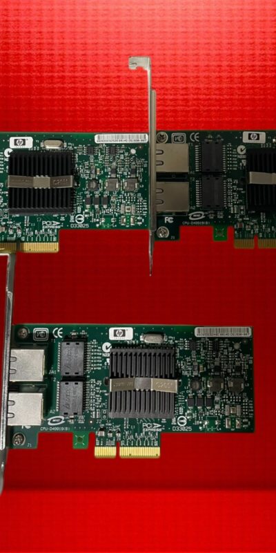Lot of 3 HP Dual-Port 1Gbp/s Gigabit Server Adapter High Profile HSTNS-BN16