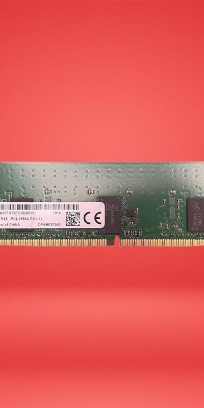 Micron 8GB DDR4 PC4-2666V RDIMM Memory Module Registered MTA9ASF1G72PZ-2G6D1SI