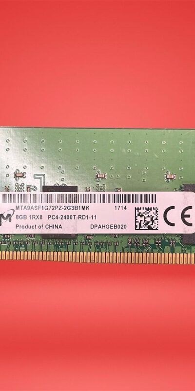 Micron 8GB DDR4 Server RAM PC4-2400T DIMM Memory Module MTA9ASF1G72PZ-2G3B1MK