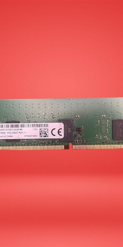 Micron 8GB DDR4-2666 ECC RDIMM Server Memory Module 288-Pin MTA9ASF1G72PZ-2G3B1M