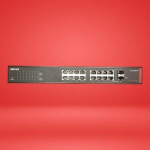 BUFFALO BS-GS2016 16-Port Gigabit Ethernet Network Switch Rack Mountable