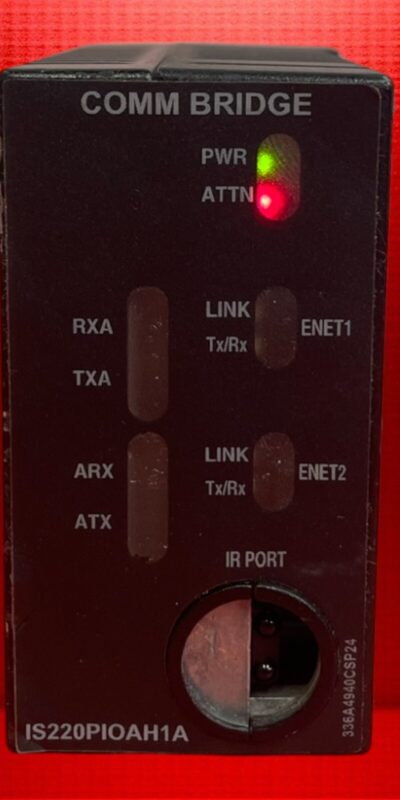 GE Mark VI IS220PIOAH1A Rev D Comm Bridge I/O Module - Tested, Warranty