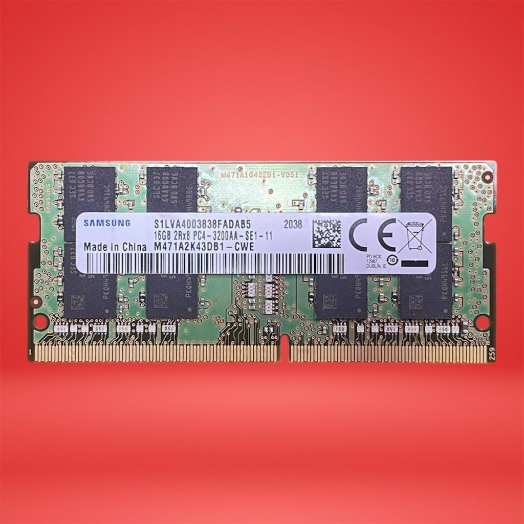 Samsung 16GB DDR4 PC4-3200AA SODIMM Laptop RAM Module M471A2K43DB1-CWE