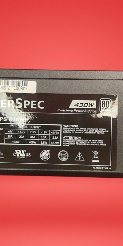 PowerSpec 430W Power Supply PS-430WF