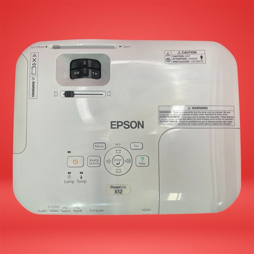 Epson PowerLite H429A X12 3LCD Projector 2800 Lumens SVGA USB 4:3 Ratio